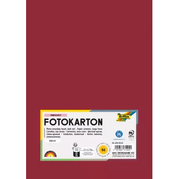 Folia 614/50 22 - Rood - Uni - A4 (210 x 297 mm) - 300 g/m² - 50 vel - Duitsland