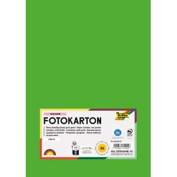 Folia 614/50 55 - Groen - Uni - A4 (210 x 297 mm) - 300 g/m² - 50 vel - Duitsland