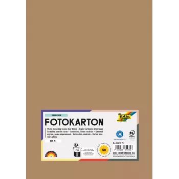 Folia 614/50 75 - Bruinrood - Monochroom - A4 (210 x 297 mm) - 300 g/m² - 50 vel - Duitsland