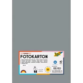 Folia 614/50 84 - Grijs - Uni - A4 (210 x 297 mm) - 300 g/m² - 50 vel - Duitsland