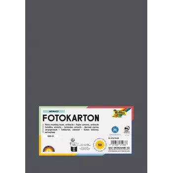 Folia 614/50 88 - Antraciet - Uni - A4 (210 x 297 mm) - 300 g/m² - 50 vel - Duitsland