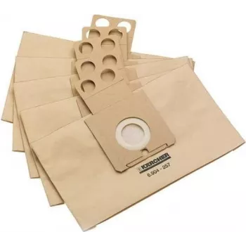 Kärcher stofzuigerzakken set (5 stuks) - voor robotstofzuiger - vliesfilterzakken - compatibel met WD 4, WD 5, WD 6