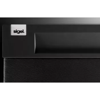 SIGEL CINTANO bureaubladonderlegger S - zwart - kunstleer - 600 x 490 mm - 1 stuk