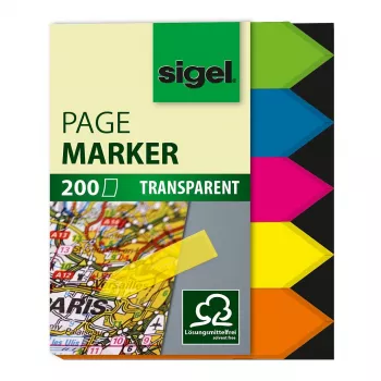SIGEL HN613 index-tabs zelfklevend 45x60mm wit 200 stuks