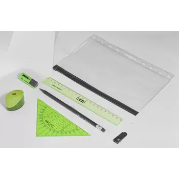 Möbius Ruppert school schrijfpakket neon groen