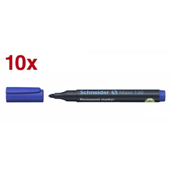 Schneider Maxx 130 permanent marker blauw 1,0 - 3,0 mm (10-pack)
