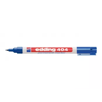 EDDING 404 permanentmarker voor glas, metaal, kunststof - zwart - 1 mm ronde punt