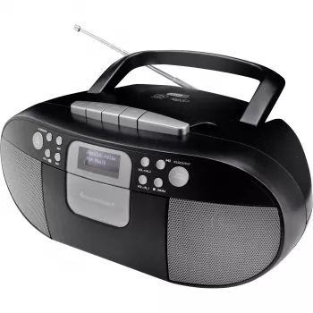 Soundmaster SCD7800SW DAB+ FM cd-cassetteradio met wekfunctie, zwart