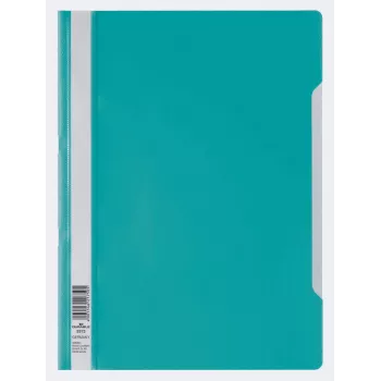 Durable 10 snelhechter kunststof turquoise DIN A4