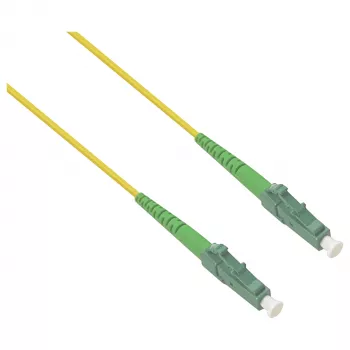 HELOS glasvezel OS2 patchkabel simplex LSZH 2,0mm LC/APC-LC/APC geel 20 m