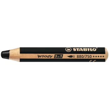 STABILO woody 3 in1 - zwart - 10 mm - 1 stuk
