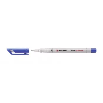STABILO OHPen Universal permanent marker 0,4 mm blauw wit