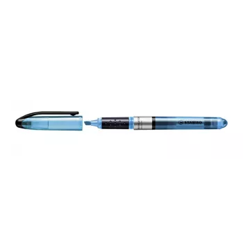 STABILO Navigator highlighter - 10-pack - blauw - beitelpunt - 1 mm / 4 mm lijnbreedte - inkt op waterbasis - kunststof