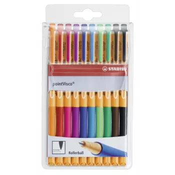 STABILO PointVisco gelpen - multicolor - 0,5 mm - 10-pack