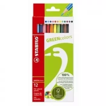STABILO GREENcolors kleurpotloden - multicolor - 12 stuks