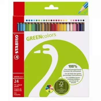 STABILO Green Colors kleurpotloden - 2 mm - 24-pack