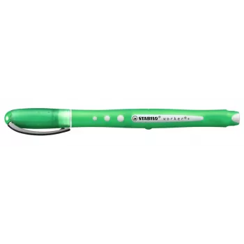 STABILO Worker Colorful stickpen groen 0,5 mm tweezijdig 10-pack