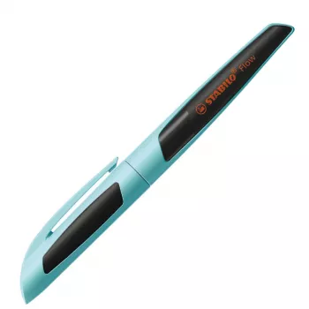 STABILO Flow Sporty vulpen lichtblauw/zwart M Medium