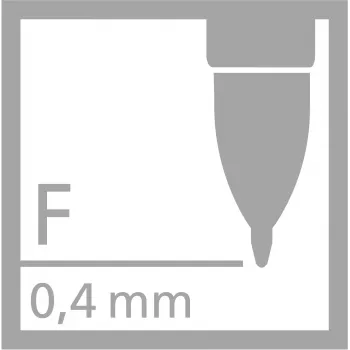 STABILO 268/040-01 gelpenvulling, 0,4 mm, rood