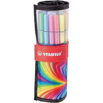 STABILO Pen 68 ARTY vezelstift set, 25 stuks, verschillende kleuren
