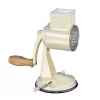 Zassenhaus trommelrasp Classic crème – 3-trommel-rotatierasp met roestvrijstalen trommels, zuignap, ergonomische slinger