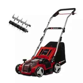 Einhell GE-SA 36/35 Li-Solo Power X-Change accu-vertivicuteerder & bladblazer, 36V, 350mm werkbreedte, zonder accu en oplader, met snelspansluitingen en maaihoogteverstelling (3420685)