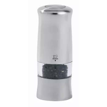 Peugeot Zeli Elektrische pepermolen 14 cm zilver (24079)