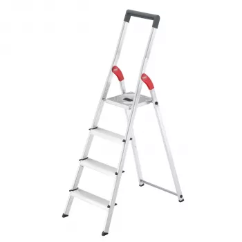 Hailo L51 4-treden aluminium veiligheidsladder