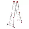 Hailo M80 4x4 sportenladder - combinatieladder, aluminium, 150 kg draagvermogen