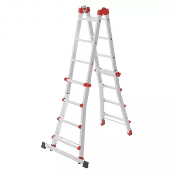 Hailo M80 4x4 sportenladder - combinatieladder, aluminium, 150 kg draagvermogen