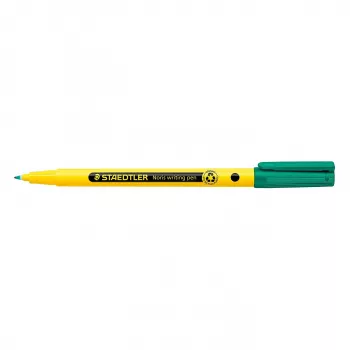 STAEDTLER Noris fineliner 338 - groen - inkt op waterbasis - 0,6 mm - fijne punt - pak van 10