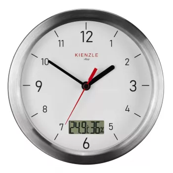 KIENZLE DCF radiografische wandklok badkamer wit 170mm
