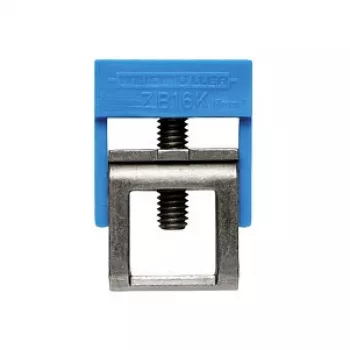 Weidmüller ZB 16K BL spanklem voor railsysteem, polyamide/staal, blauw, 50 stuks