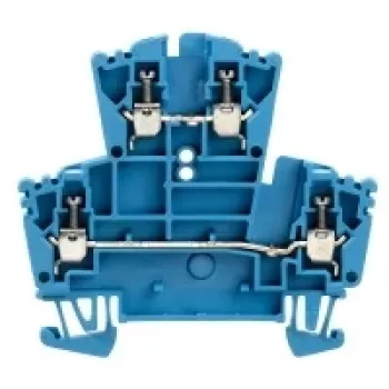 Weidmüller W-serie doorvoerklem, schroefaansluiting, 2,5 mm², 800 V, 24 A, donkerbeige, 2 verdiepingen