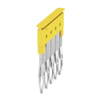 Weidmüller ZQV 2.5/5 dwarsverbinder, geel, 5-polig, 24 A, 800 V, 2,5 mm²