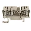 Weidmüller ZDU 2.5/3AN doorgangsklem, veerklemaansluiting, 2,5 mm², beige, 100 stuks