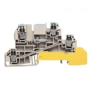 Weidmüller doorvoerklem, schroefaansluiting, 2,5 mm², 500 V, 24 A, beige, 50 stuks