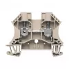 Weidmüller doorvoerklem, schroefaansluiting, 800 V, 41 A, 6 mm², beige, 100 stuks