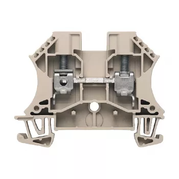 Weidmüller doorvoerklem, schroefaansluiting, 800 V, 41 A, 6 mm², beige, 100 stuks