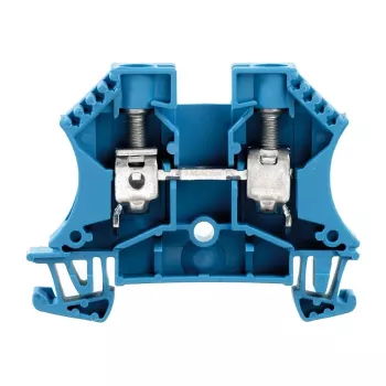 Weidmüller W-serie doorvoer-rijgklem, blauw, 10 mm², 57 A, schroefaansluiting, 50 stuks