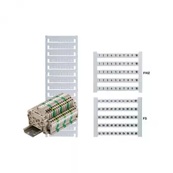 Weidmüller DEK 6 FW 1-50 klemmenmarker, 6x5 mm, wit, nummers 1-50, 500 stuks