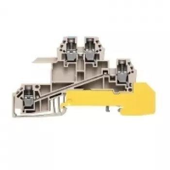 Weidmüller doorvoerklem, schroefaansluiting, 2,5 mm², 24 A, 800 V, beige, 50 stuks
