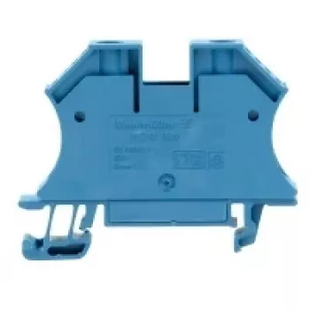 Weidmüller WDU 16N BL doorgangsklem, 16 mm², 76 A, schroefaansluiting, blauw, 50 stuks