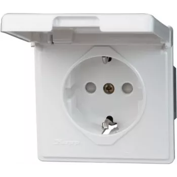 Heinrich Kopp 119102080 Schuko-stopcontact CEE 7/3 CEE 7/4 wit 250V 16A