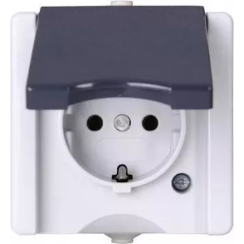 HEINRICH KOPP Schuko-stopcontact 1-voudig opbouw vochtige ruimte proAQA grijs 16A 250V (947456005)