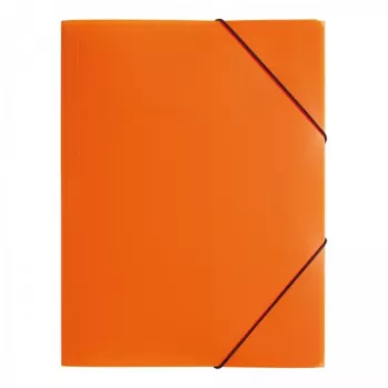 PAGNA elastiekenmap A4 PP oranje 3 kleppen elastiek