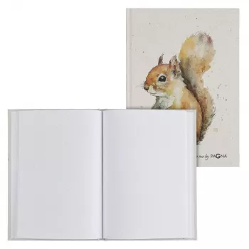 PAGNA notitieboek Squirrel DIN A5 stippelgeruit beige hardcover 128 pagina's