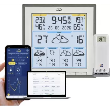 TFA TFA.me ID-08 WLAN weerstation grijs