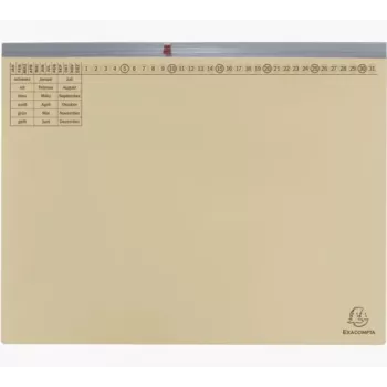 Exacompta 370122B ordner conventioneel - karton - 320 g/m² - 265 x 316 mm - verpakking met 1 stuk - chamois