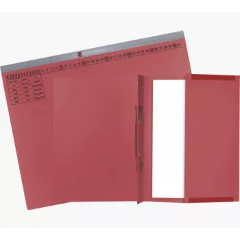 Exacompta 370203B conventionele ordner - karton - rood - 320 g/m² - 265 x 316 mm - A4